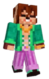 black and rustic red Minecraft skin — Slim model — first worn by Stigeon_Pigeon