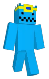 dodger blue and yellow Minecraft skin — Classic model