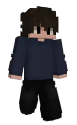 Minecraft-Skin in ebony clay und cod gray — Modell: Schmal — zuerst getragen von GHOSTXGABEX