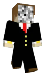 black and gallery Minecraft skin — Classic model — first worn by Nobody_08