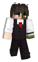 thunder and white Minecraft skin — Classic model