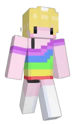 classic rose and sweet corn Minecraft skin — Classic model — first worn by papaleon50