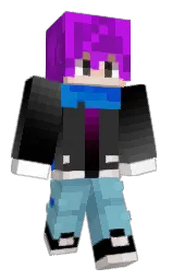 white and black Minecraft skin — Classic model — first worn by TiwPedro