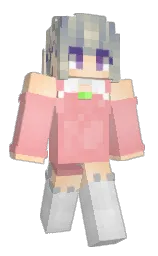 Qelia's Minecraft skin wearing the Migrator cape
