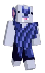 periwinkle gray and bay of many Minecraft skin — Classic model — first worn by beargrub