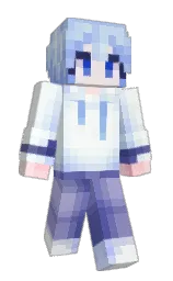 aqua squeeze and black squeeze Minecraft skin — Slim model