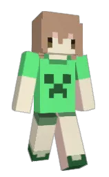 mongoose and black Minecraft skin — Slim model — first worn by happyskies10101