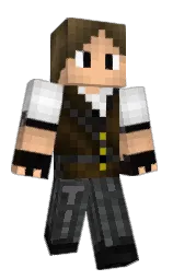 54r5's Minecraft skin wearing the Pan cape