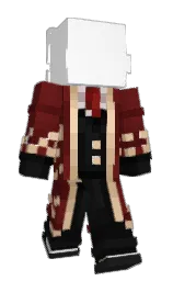 white and heath Minecraft skin — Slim model — first worn by zettry
