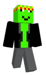 black and harlequin Minecraft skin — Classic model