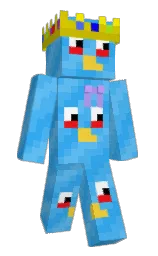 BluebirdMcpc's Minecraft skin wearing the Aurora cape