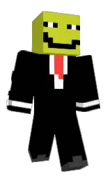 black and pear Minecraft skin — Slim model
