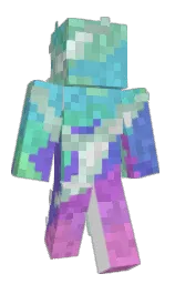white and black Minecraft skin — Classic model