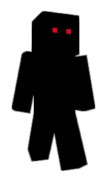 black and red Minecraft skin — Classic model