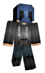 black and mine shaft Minecraft skin — Classic model — first worn by SoyAngelGamer15