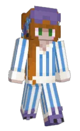 havelock blue and white Minecraft skin — Slim model — first worn by alexjules
