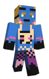 cod gray and royal blue Minecraft skin — Classic model