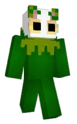 white and camarone Minecraft skin — Classic model