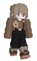 roman coffee and cod gray Minecraft skin — Slim model