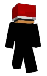 bright red and silver Minecraft skin — Slim model — first worn by 7_hp