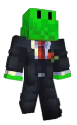 malachite and shark Minecraft skin — Classic model