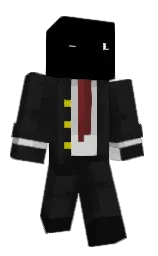 cod gray and black Minecraft skin — Slim model — first worn by Zharm_
