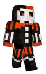 cocoa brown and black Minecraft skin — Classic model