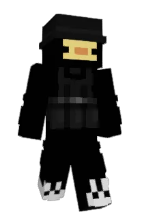 Front of Fenref's skin