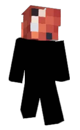 chestnut rose and black Minecraft skin — Classic model — first worn by volkodaf_63