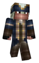 mirage and ebony Minecraft skin — Classic model — first worn by Feccu
