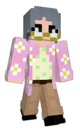 white and apricot peach Minecraft skin — Classic model