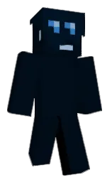 blue charcoal and midnight Minecraft skin — Classic model — first worn by Mooccaaa