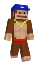 Stupidorange205's Minecraft skin wearing the Pan cape