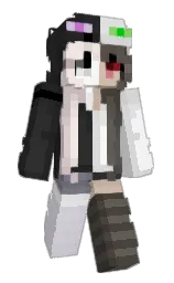 Noctrel's Minecraft skin wearing the Twisted cape