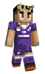royal purple and jacarta Minecraft skin — Slim model — first worn by EliahHaga