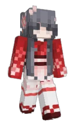 jumbo and hint of red Minecraft skin — Slim model