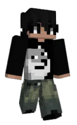 woodsmoke and black Minecraft skin — Classic model — first worn by Augusto_15