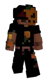 black and spice Minecraft skin — Slim model — first worn by zFirey