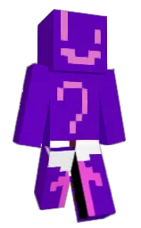 purple and white Minecraft skin — Slim model — first worn by mischley
