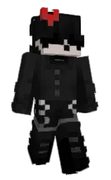 cod gray and black Minecraft skin — Slim model — first worn by Hey_Mocha