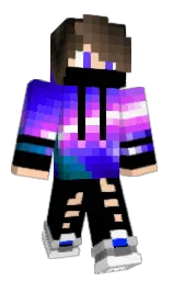 black and white Minecraft skin — Classic model — first worn by sus1233212
