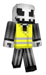 silver and golden fizz Minecraft skin — Classic model — first worn by SimetteKasuna