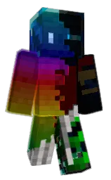 black and cod gray Minecraft skin — Classic model — first worn by Clash2000