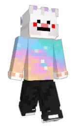 white and mine shaft Minecraft skin — Slim model