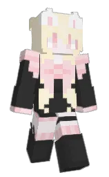 mine shaft and half colonial white Minecraft skin — Slim model — first worn by myo_soon2