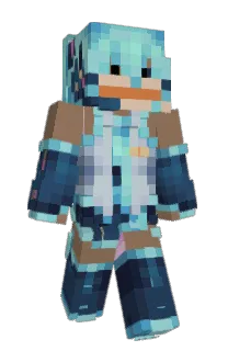Front of Phisc's skin