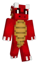 monza and bright red Minecraft skin — Classic model
