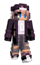 Dell2tv's Minecraft skin wearing the Cherry Blossom cape