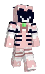azalea and black rock Minecraft skin — Slim model — first worn by Str4wb3rry7