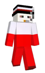 red and magnolia Minecraft skin — Slim model — first worn by Midas222